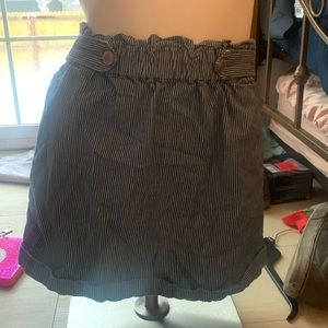 Copper key striped blue skirt